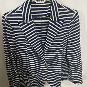 Women’s blue and white strip jacket